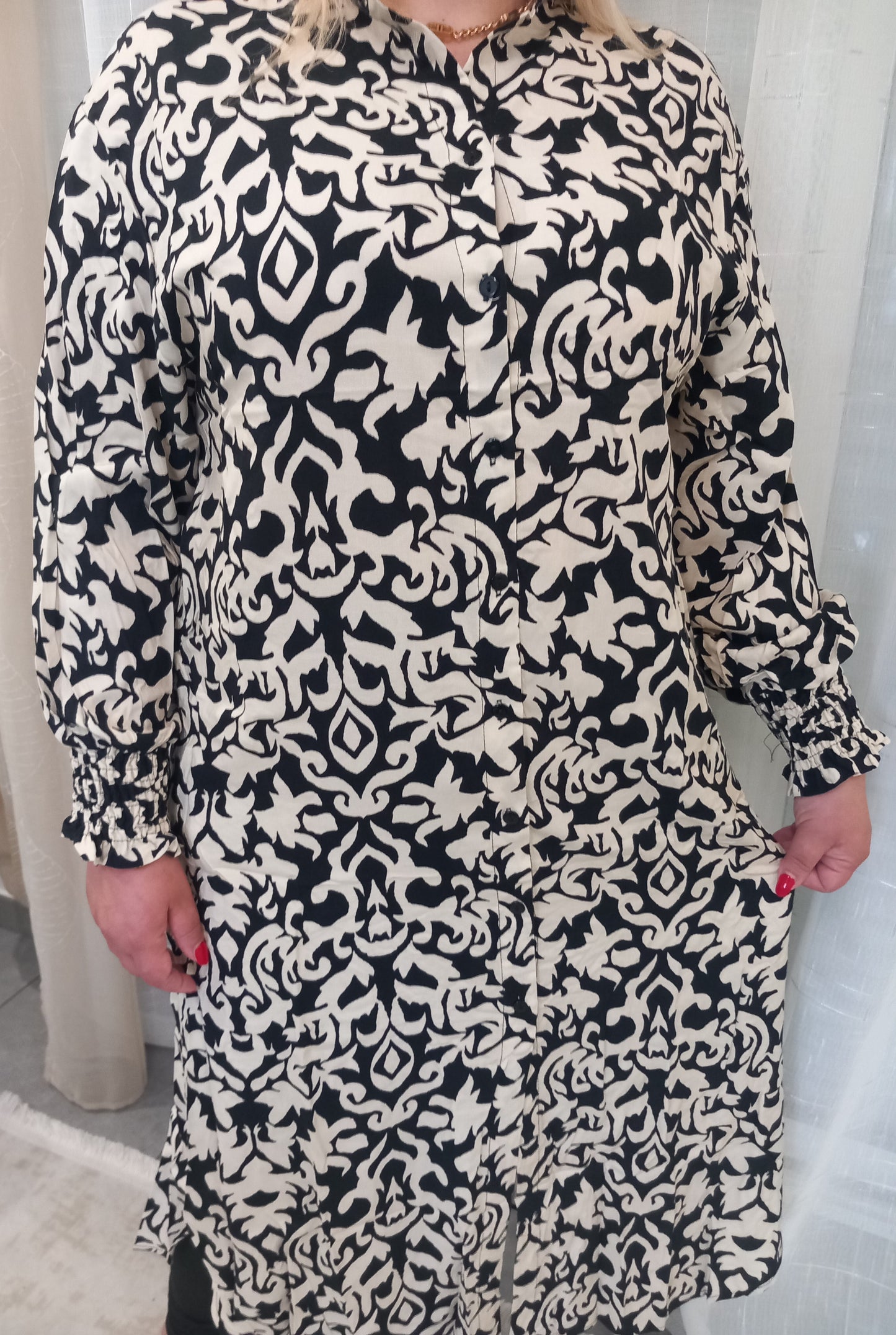 Tunique chemise longue 100% viscose