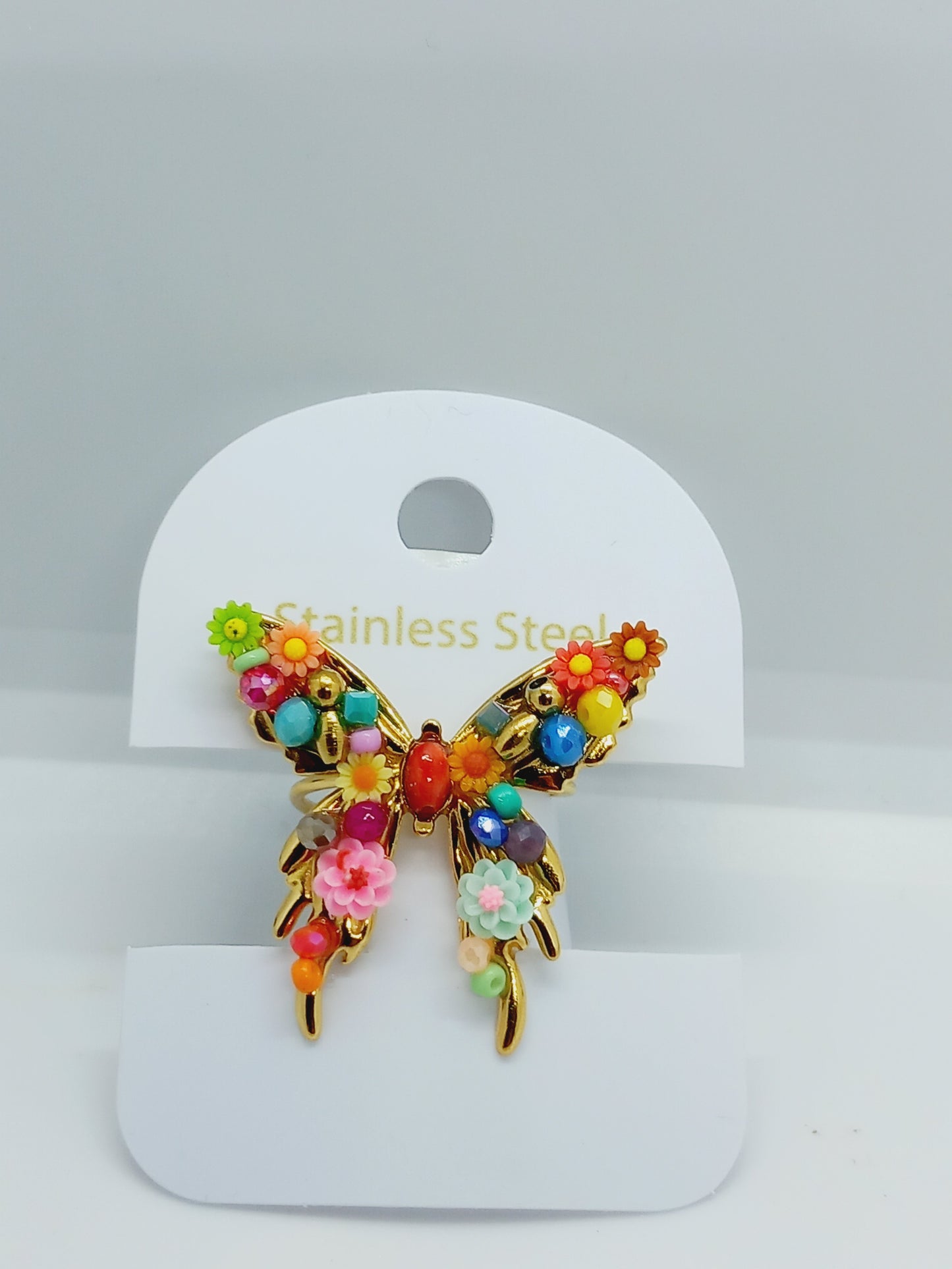Bague papillon ajustable ça existe en collier