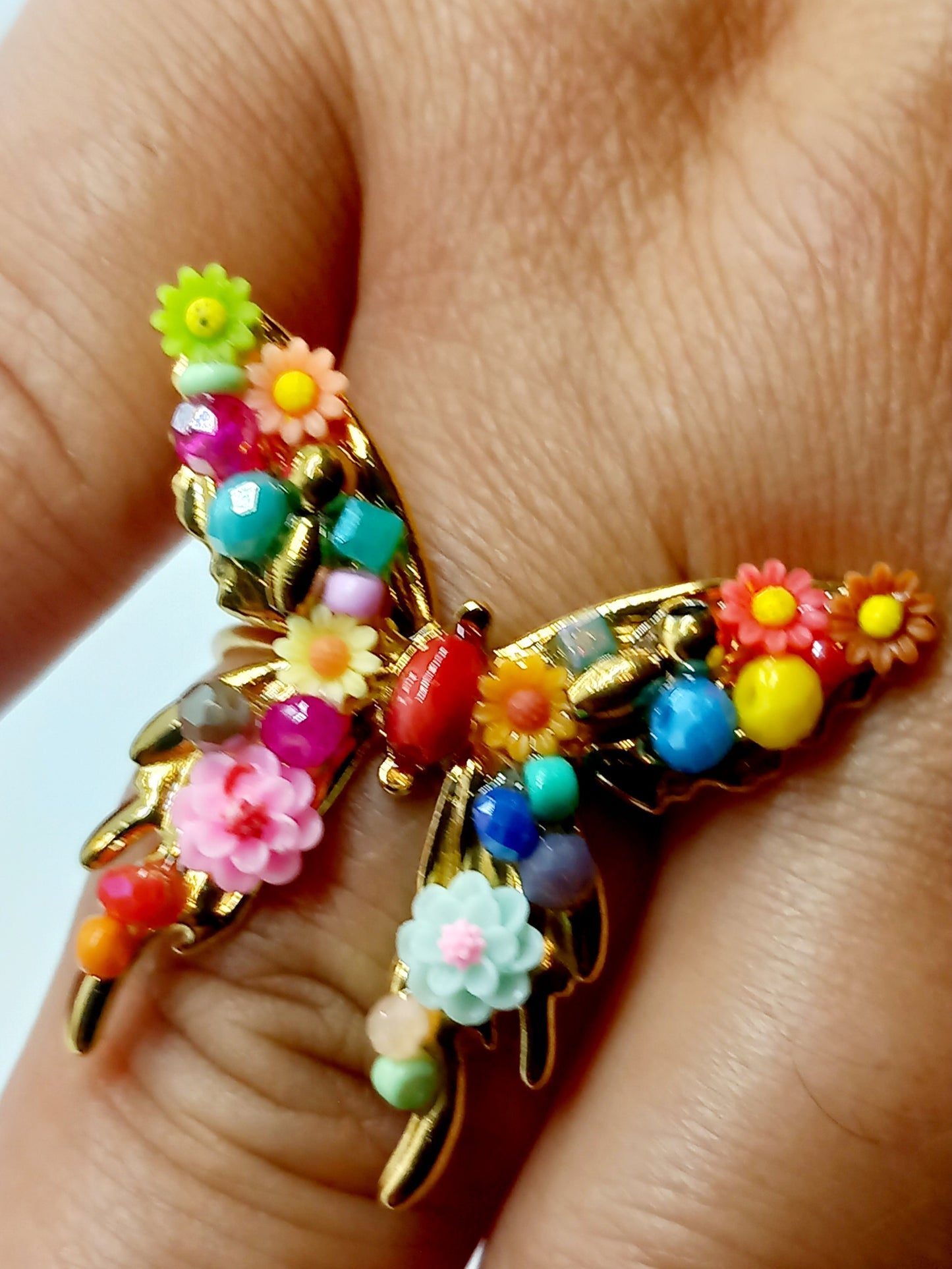 Bague papillon ajustable ça existe en collier