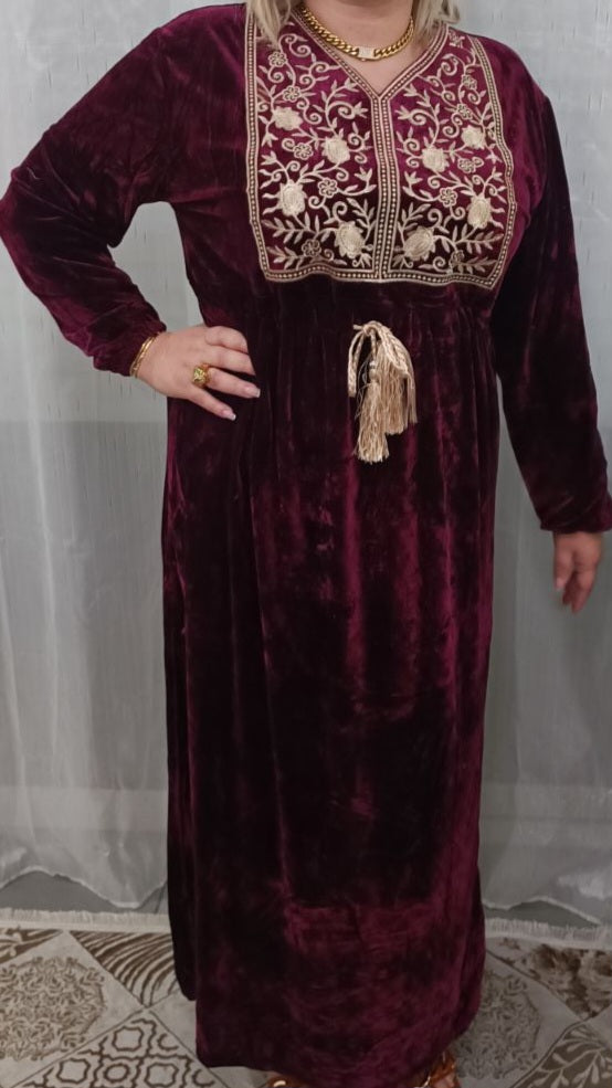 Robe en velours nouvelle collection