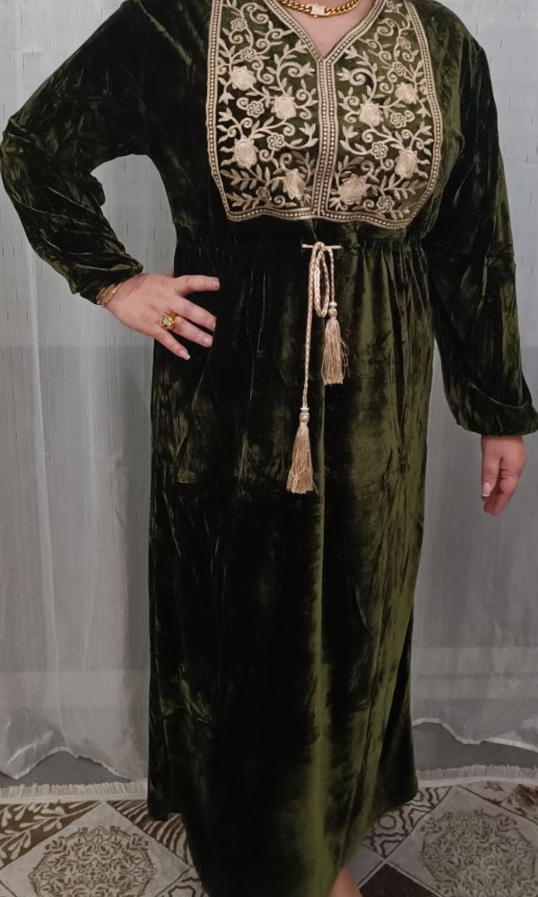 Robe en velours nouvelle collection