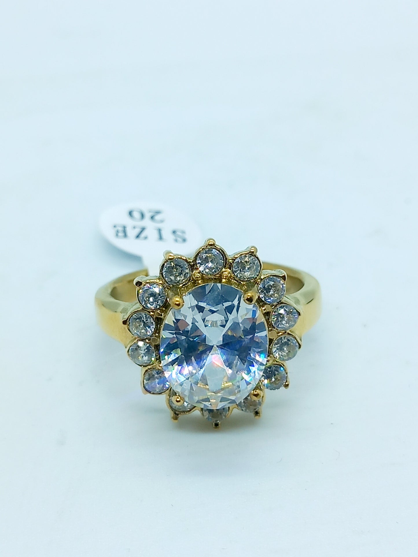 Bague perles blanches