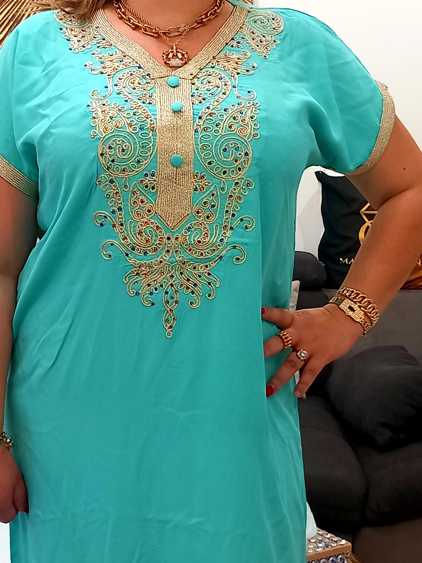 Robe maison en coton