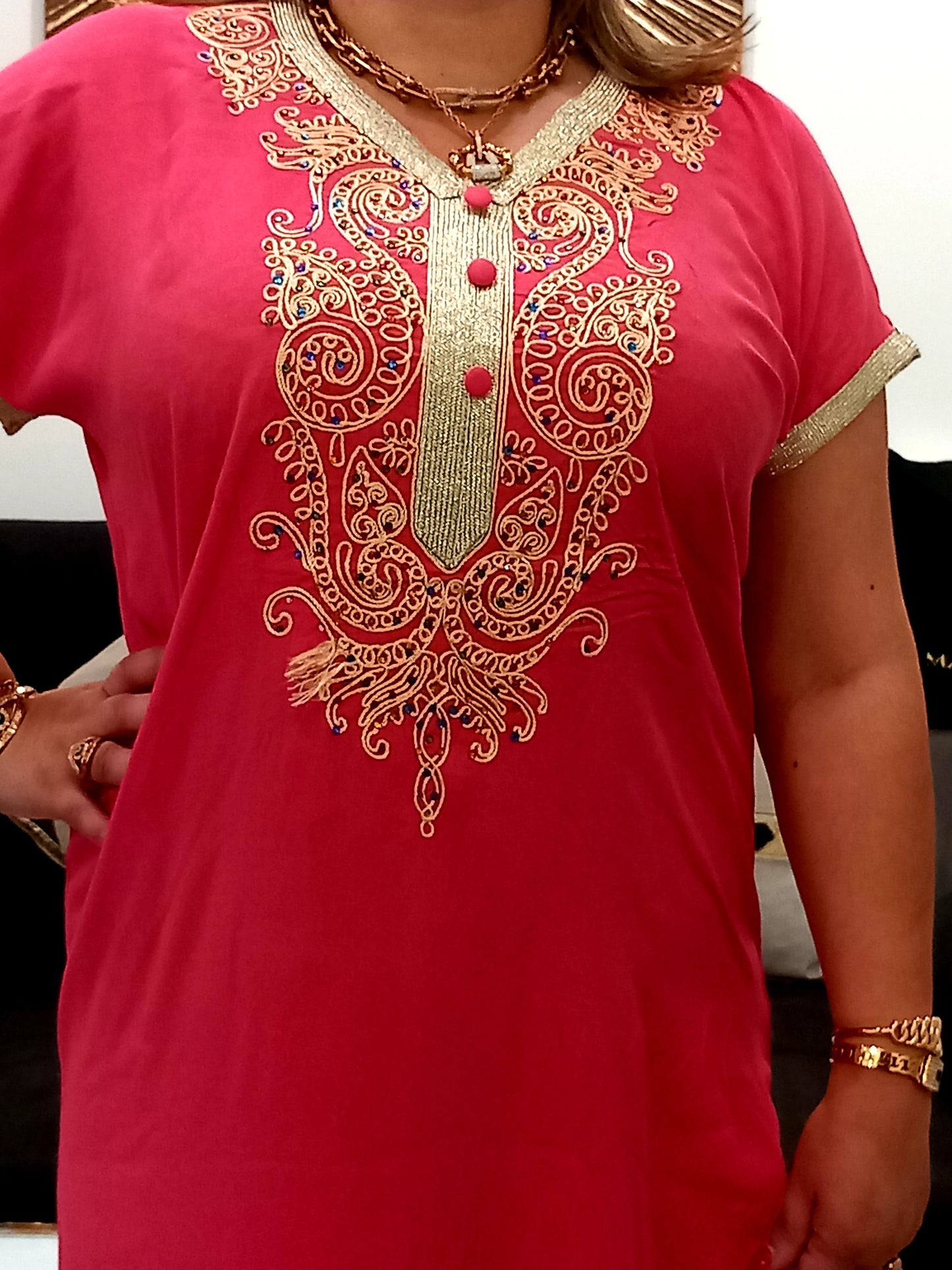 Robe maison en coton