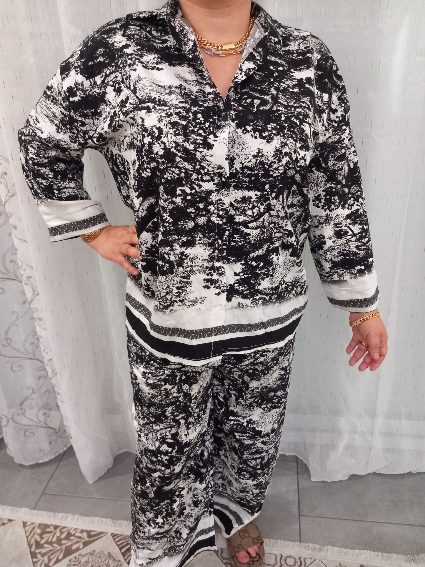 Ensemble diorrrr en coton taille standard made en France