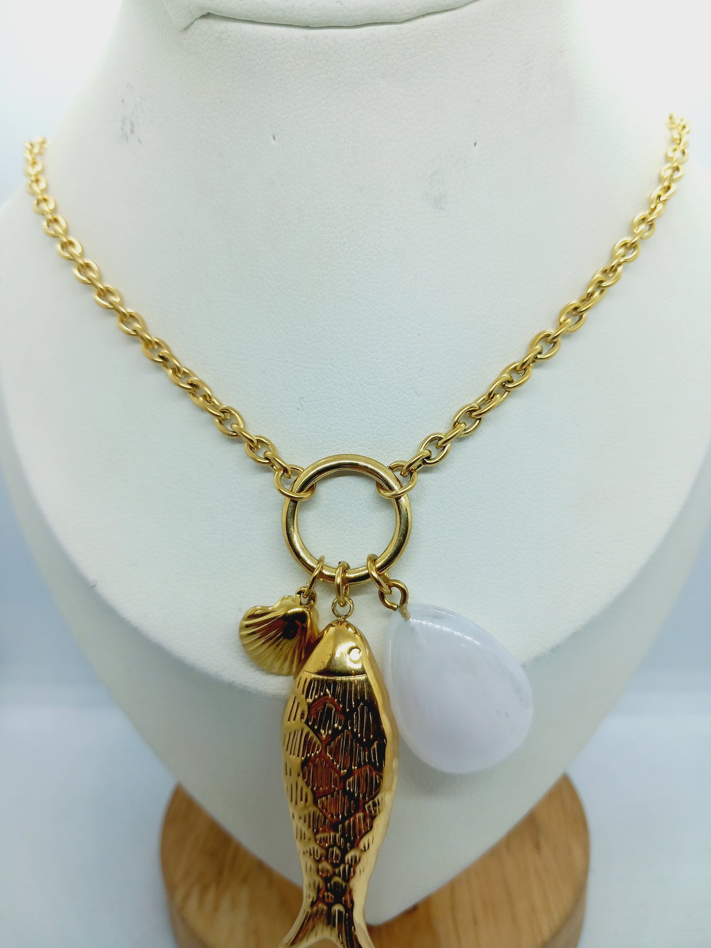 Collier poisson coquillage