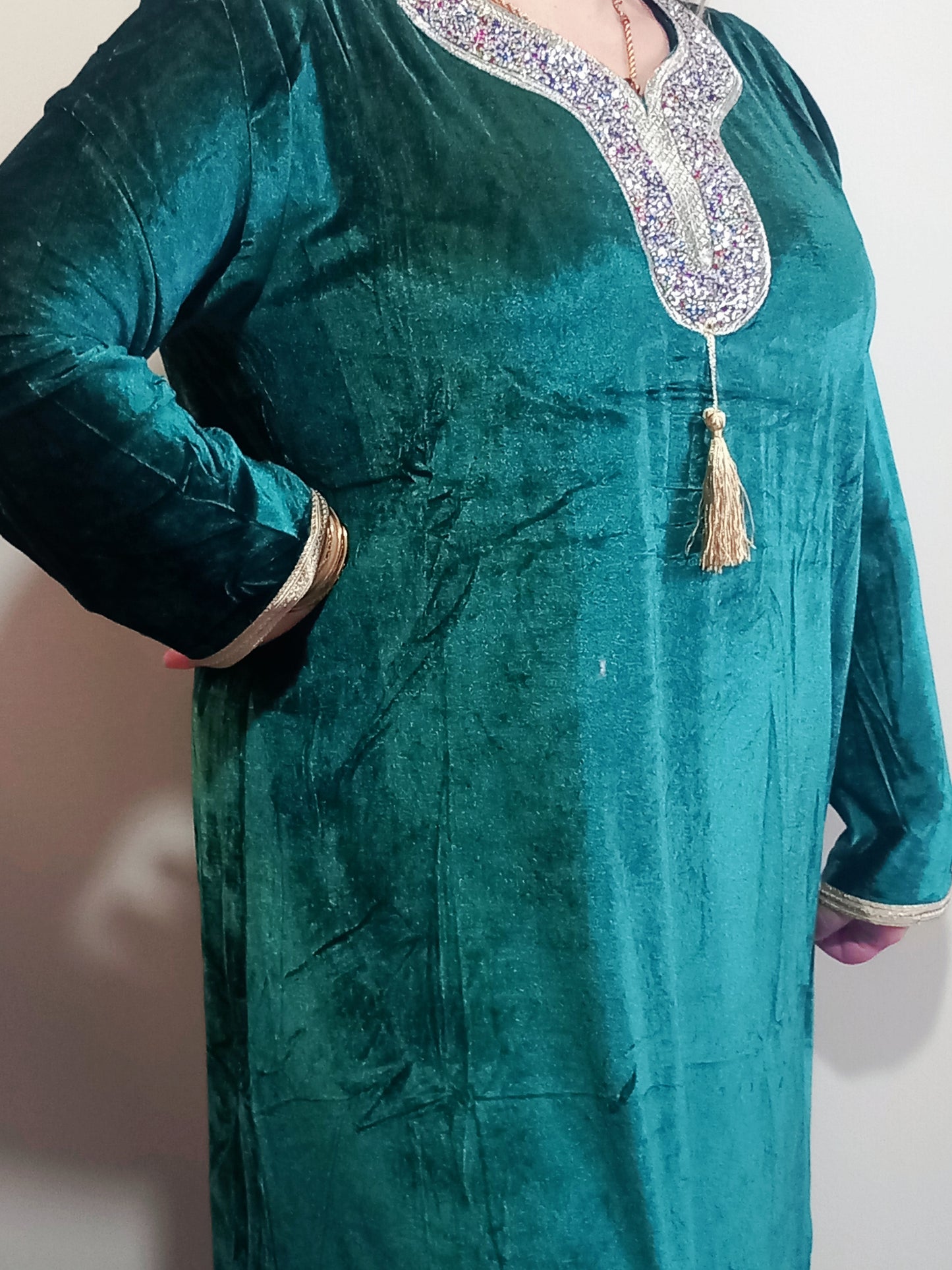 Robe maison simple en velours