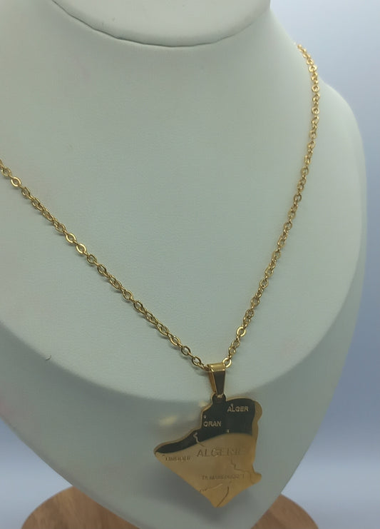 Collier d'Algérie en acier inoxydable