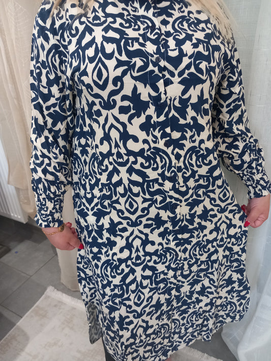 Tunique chemise longue 100% viscose