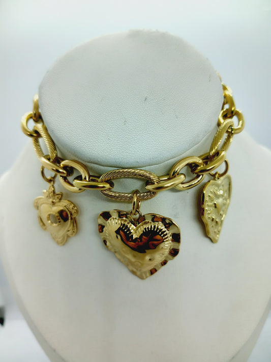 Bracelet biblo à cœur