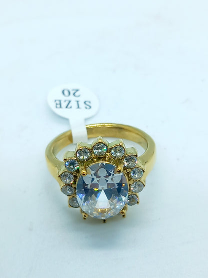 Bague perles blanches
