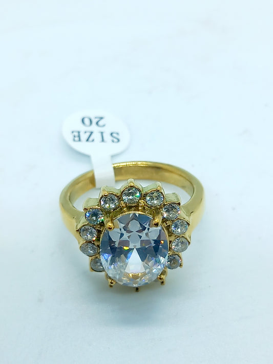 Bague perles blanches