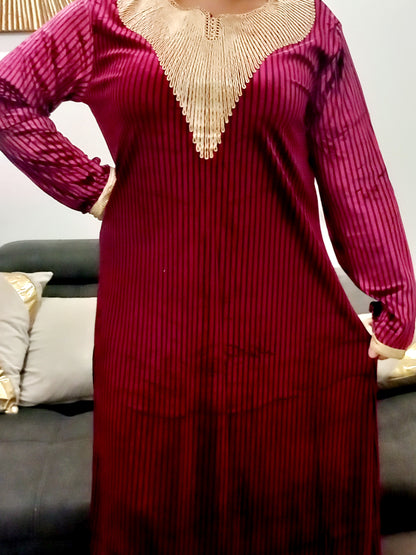 Robe maison orientale nouvelle collection en velour