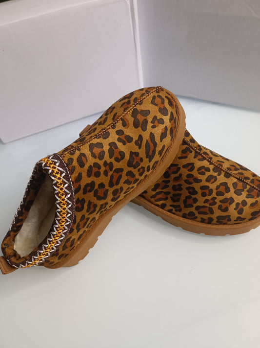 Chaussures léopard Mini botte femme