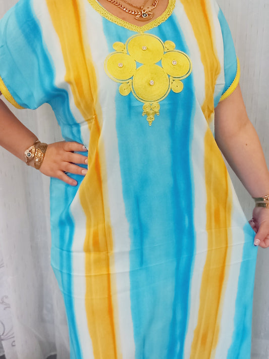 Robe maison trèfle nouvelles collections en soie de medine