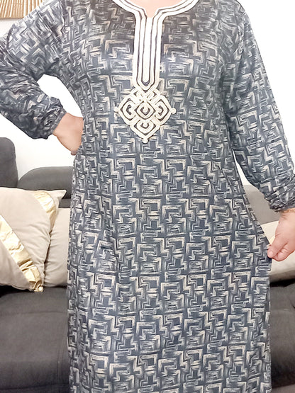 Robe maison en velours