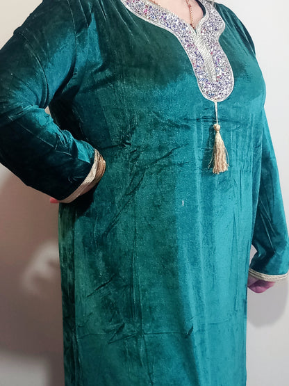 Robe maison simple en velours