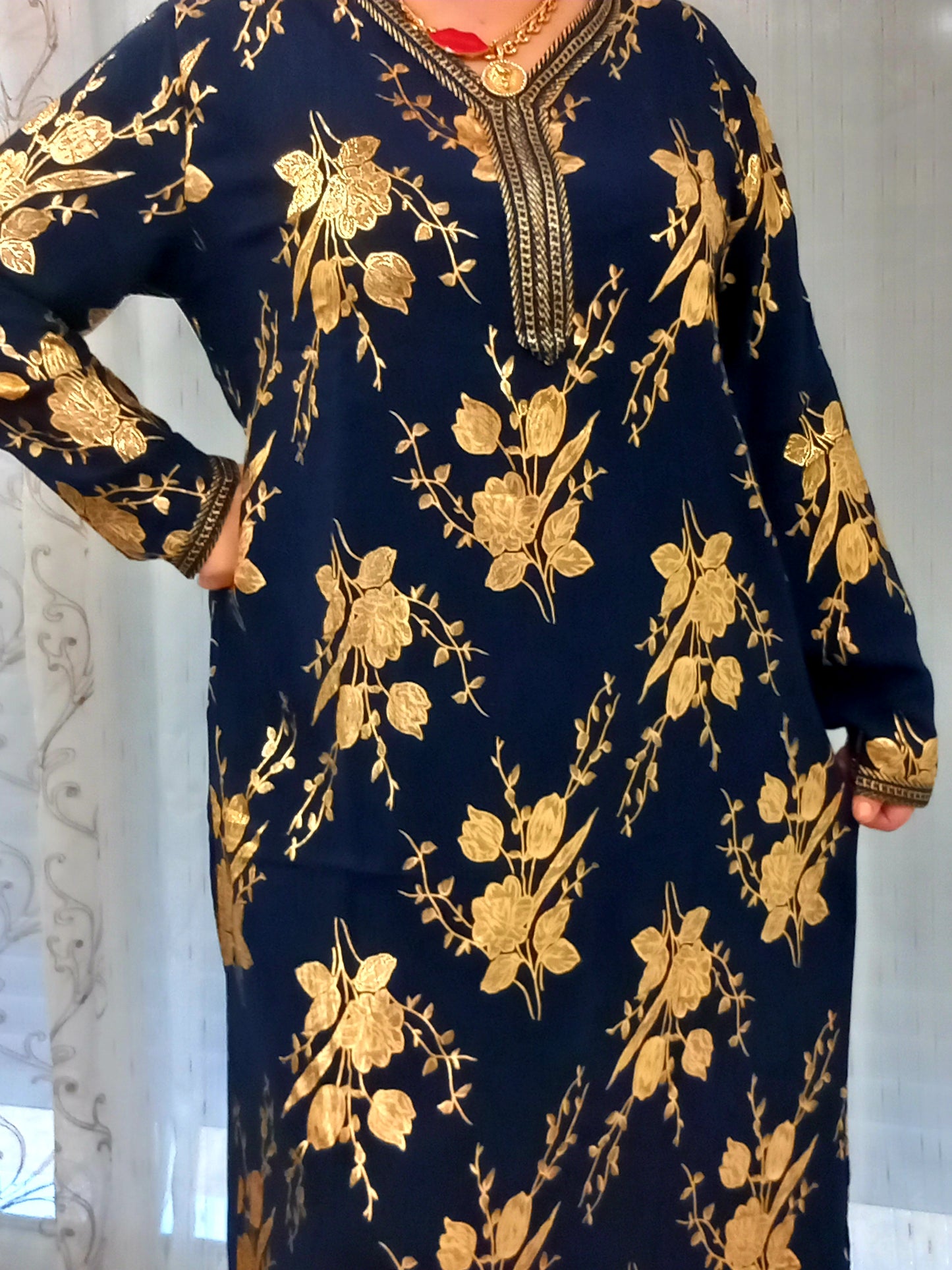 Robe ramadan 2026 à fleurs