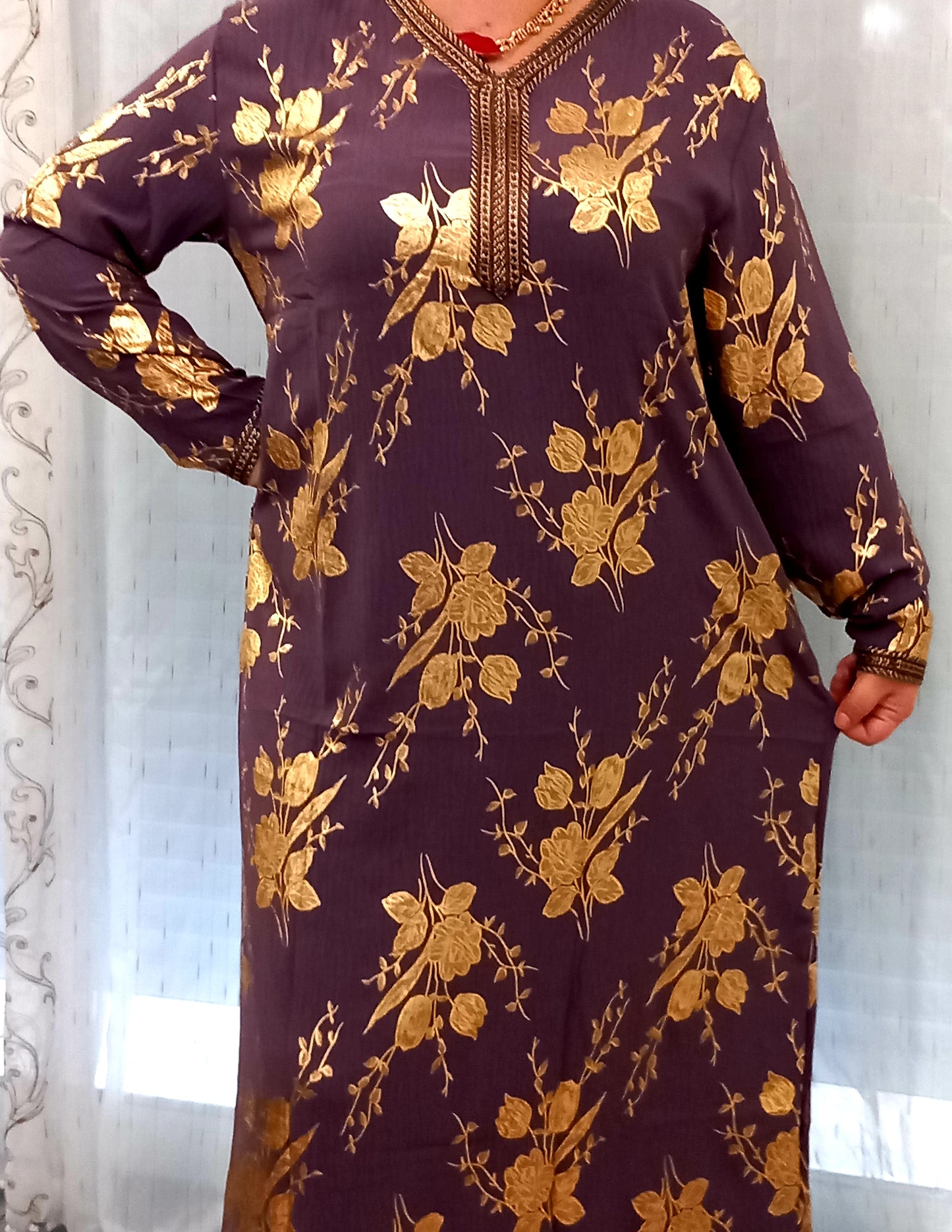 Robe ramadan 2026 à fleurs