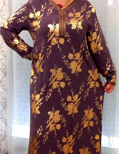 Robe ramadan 2026 à fleurs