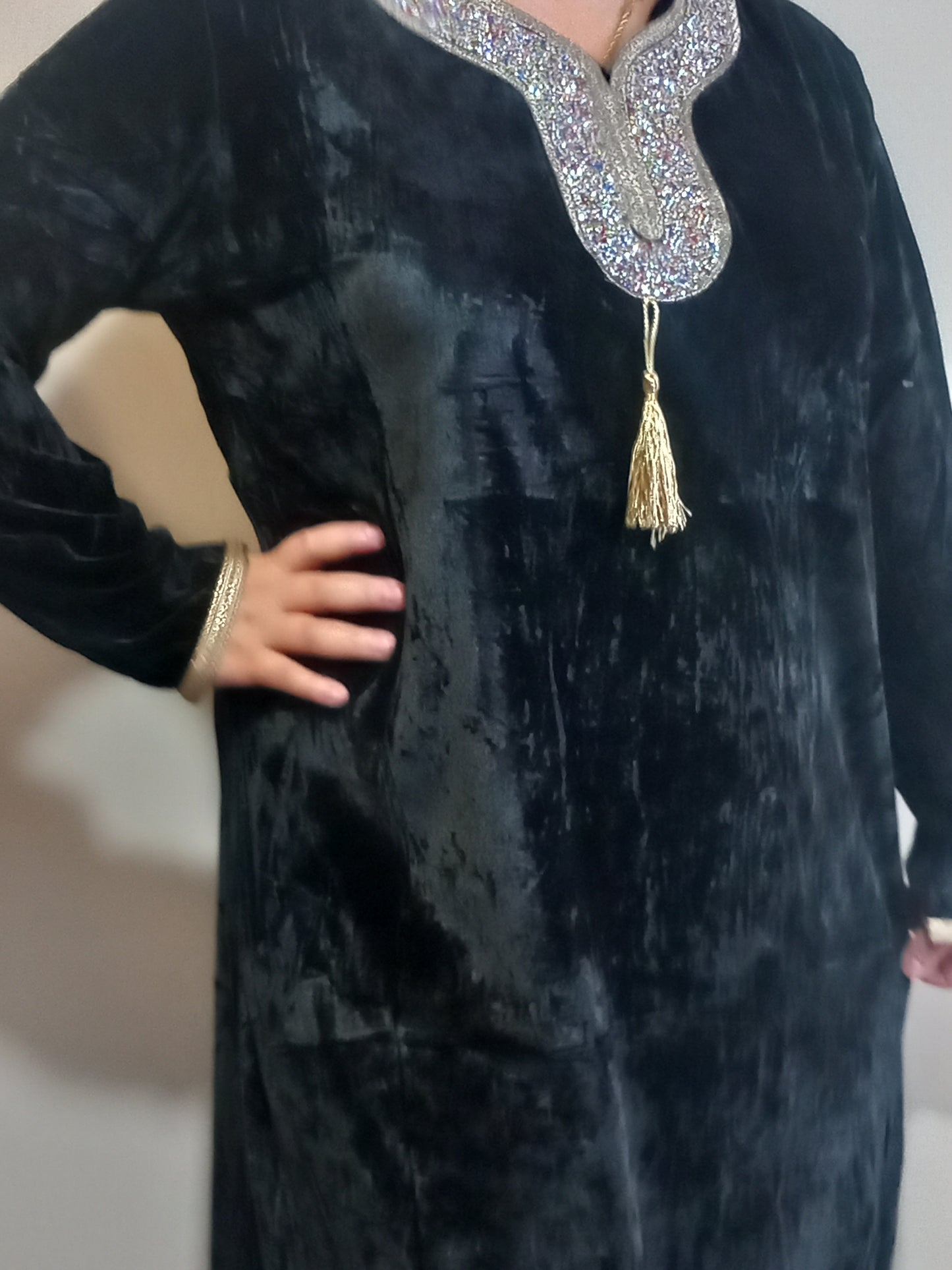 Robe maison simple en velours