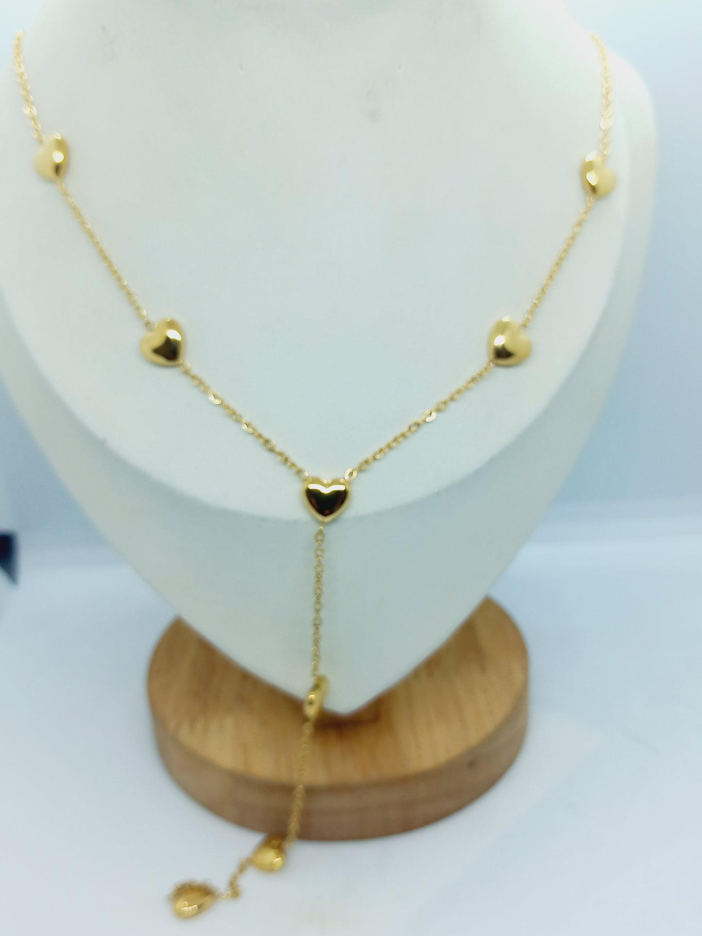 Collier cœur en acier inoxydable