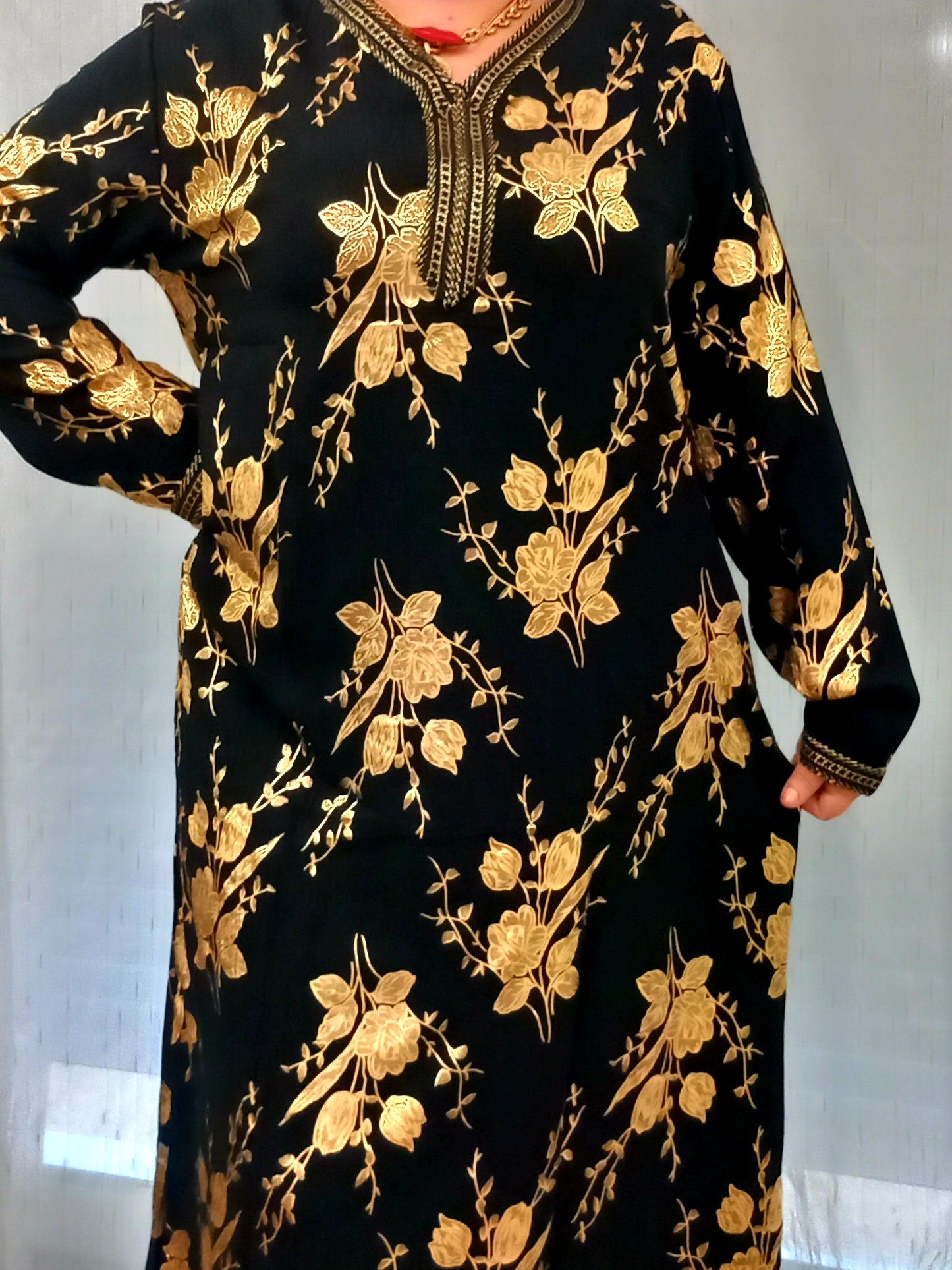 Robe ramadan 2026 à fleurs