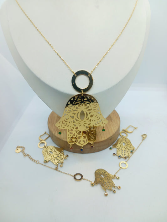 Parure trois pièces khamsa