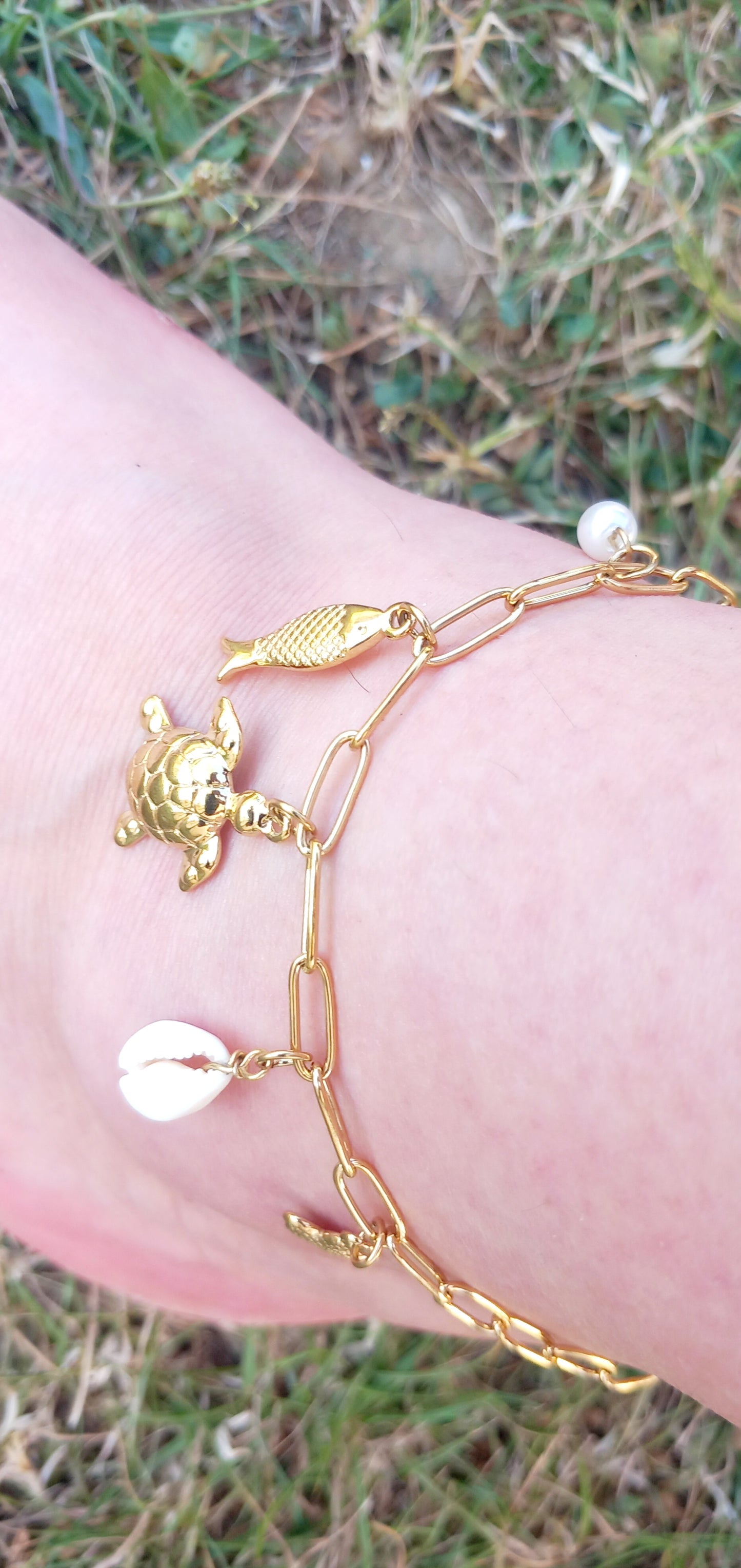 Bracelet de cheville tortue